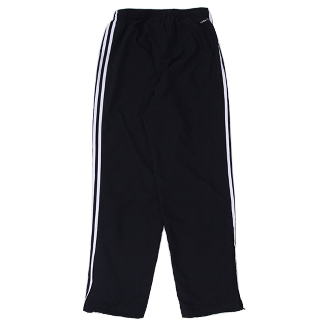 Mens Adidas Embroidered White Stripes Black Track Pants - Fashion Rerun Vintage Migration_Pants