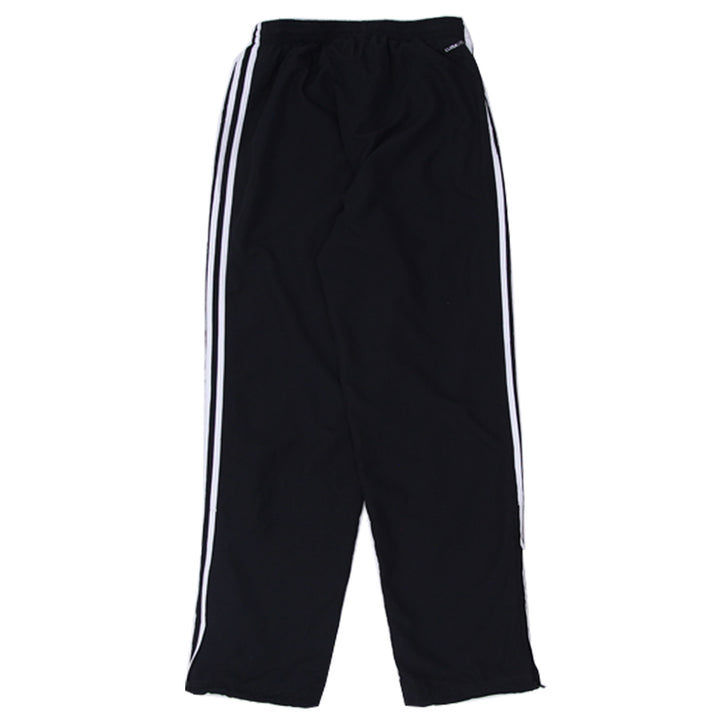 Mens Adidas Embroidered White Stripes Black Track Pants - Fashion Rerun Vintage Migration_Pants