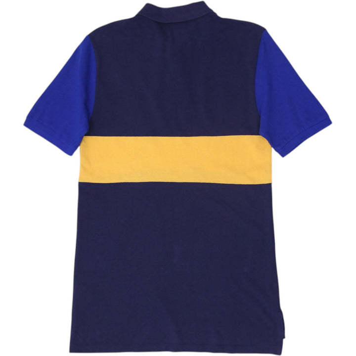 Mens Polo Ralph Lauren Polo T-Shirt Navy Yellow Blue Patch Crest