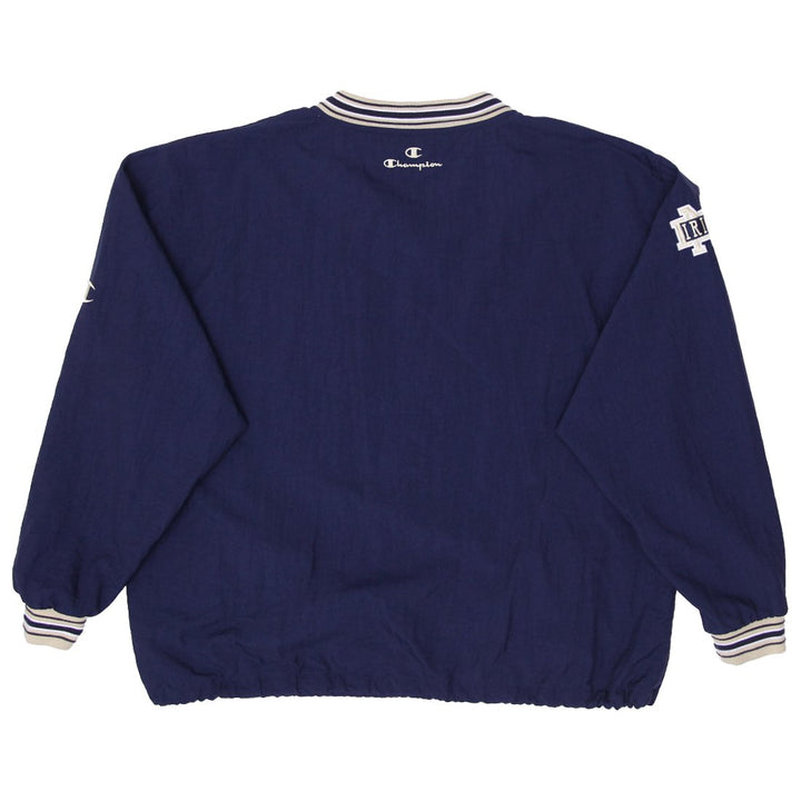 Vintage Mens Champion Notre Dame Varsity V-Neck Jacket