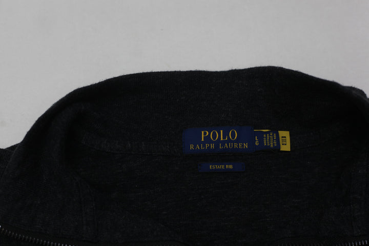 Mens Polo by Ralph Lauren Estate Rib Quarter Zip Sweater