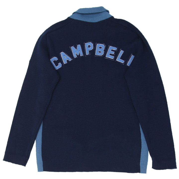 Vintage White Ram Campbell Virgin Wool Full Zip Sweater