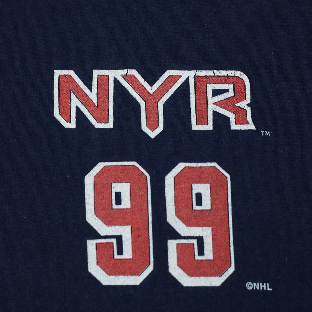 Vintage Pro Player Wayne Gretzky #99 NY Rangers The Great One T-Shirt Size XL