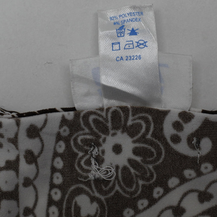 Y2K Youth La Senza Girl Paisley Floral Handkerchief Cami Top Medium Lace Trim