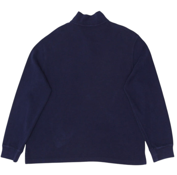 Mens Polo Ralph Lauren Navy Quarter Zip Sweater Size XL | Migration_Knitwear & Sweaters RL Collection - Side | Fashion Rerun