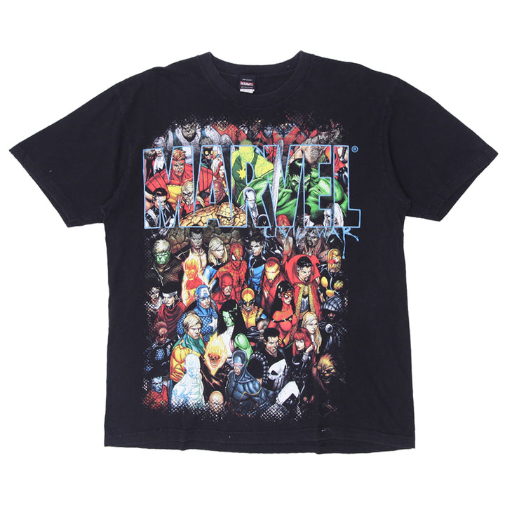 Vintage Marvel Mad Engine Marvel Graphic T-Shirt Marvel Heroes Collage Black XL - Fashion Rerun Vintage Migration_T-Shirt