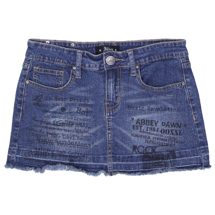 Y2K Ladies Abby Dawn Denim Mini Skirt