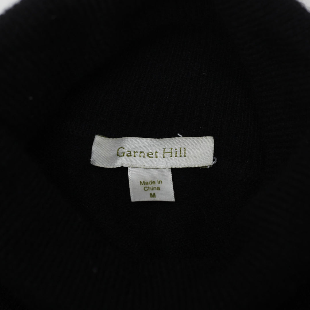 Ladies Garnet Hill 100% Cashmere Turtleneck Sweater Size M