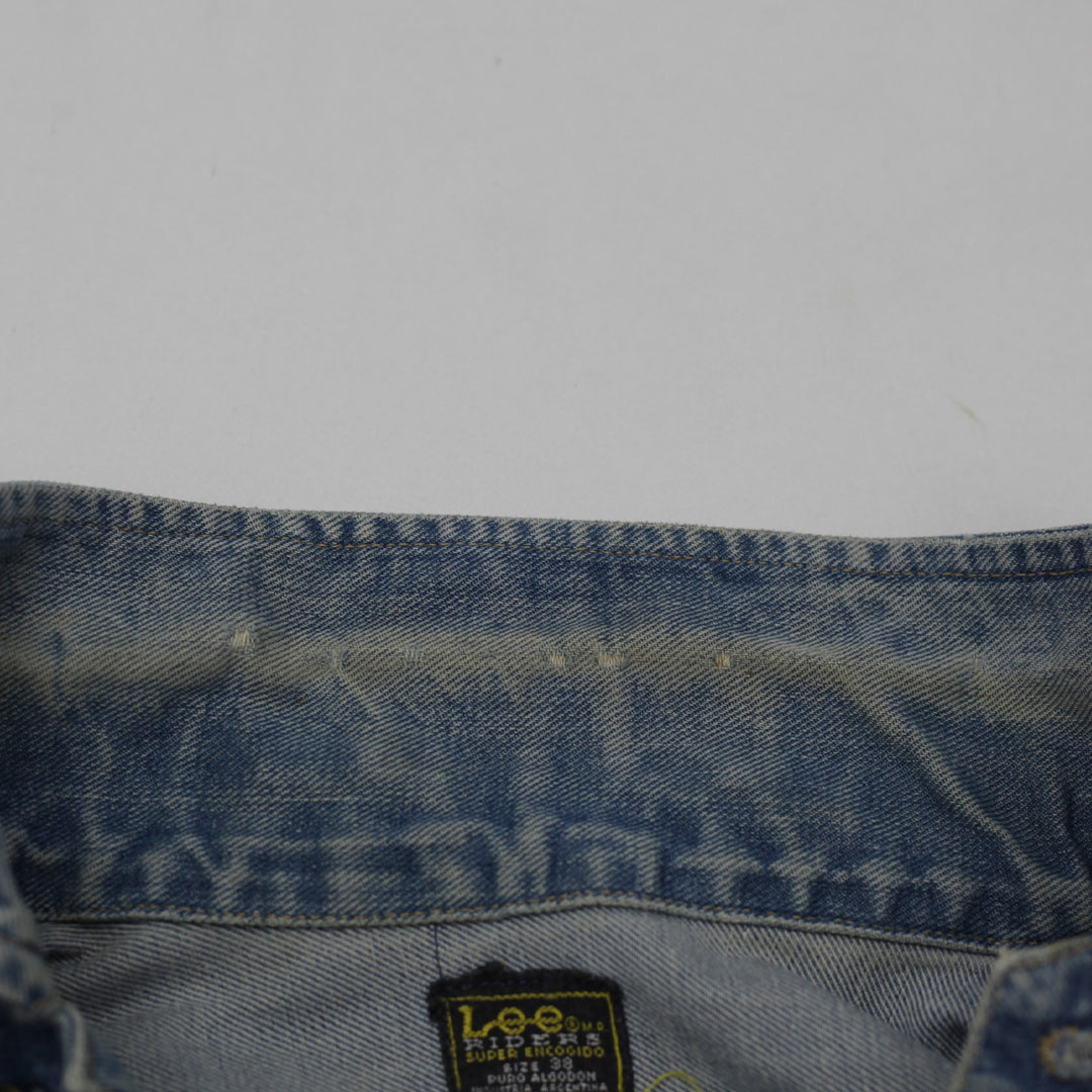 Vintage Lee Riders Unisex Denim Jacket -Size 38 100% Cotton Distressed - Fashion Rerun Vintage Migration_Jacket