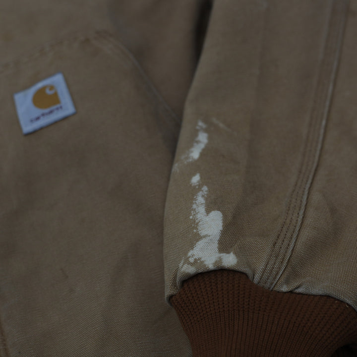 Vintage Carhartt J126 BRN Quilted Lined Hooded Work Jacket XL - Fashion Rerun Vintage Migration_Jacket