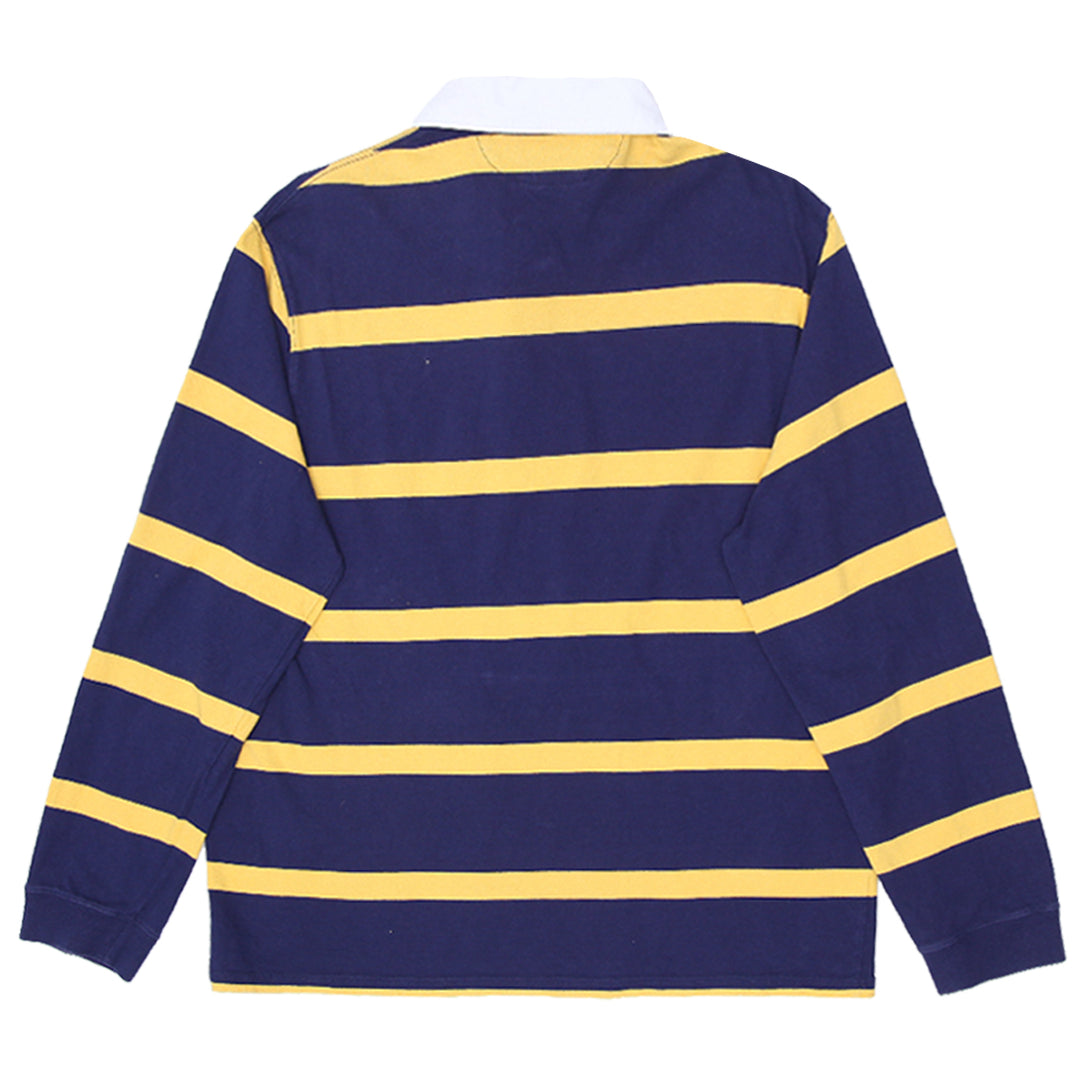 Mens Polo Ralph Lauren Custom Slim Fit Striped Rugby Shirt - Fashion Rerun Vintage Migration_T-Shirt
