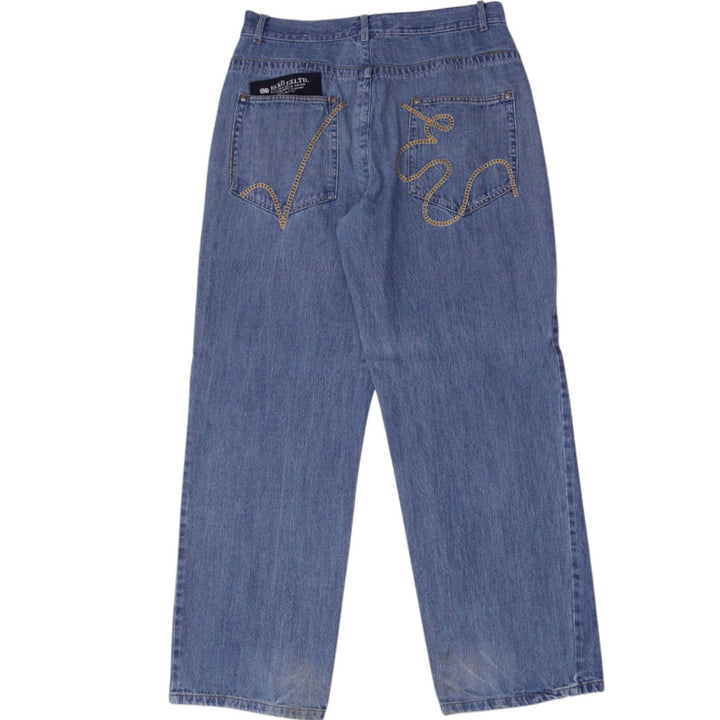 Y2K Mens Ecko Jeans Washed Blue Straight Leg Denim Baggy Fit