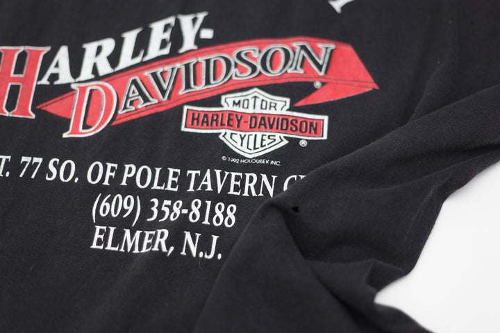 1992 Vintage Harley Davidson Salem County T-Shirt Single Stitch Made In USA XL