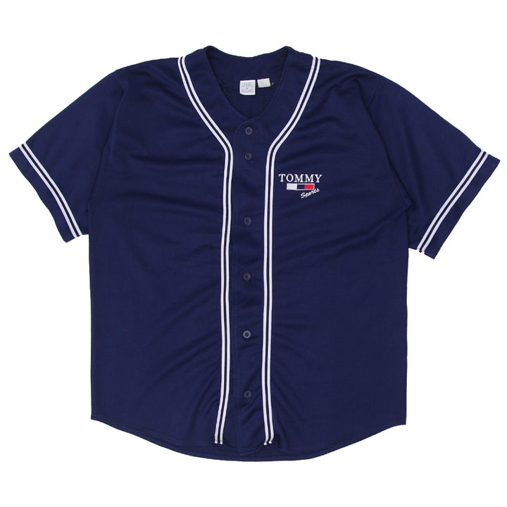 Vintage Tommy Sports Navy Blue Baseball Jersey Size XL - Fashion Rerun Vintage Migration_Jersey