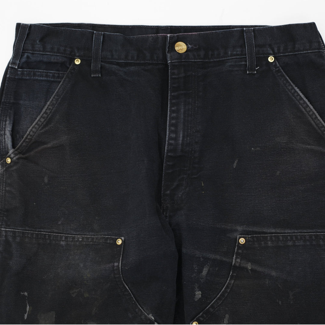 Vintage Carhartt B01-BLK Loose Original Fit Double Knee Made In USA Pants
