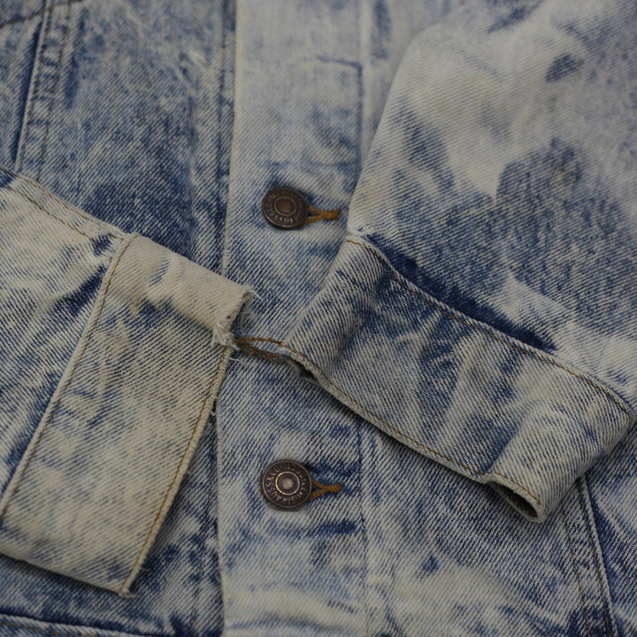 Vintage Levi's Stonewashed Denim Trucker Jacket Size Medium Made In USA - Fashion Rerun Vintage Migration_Jacket