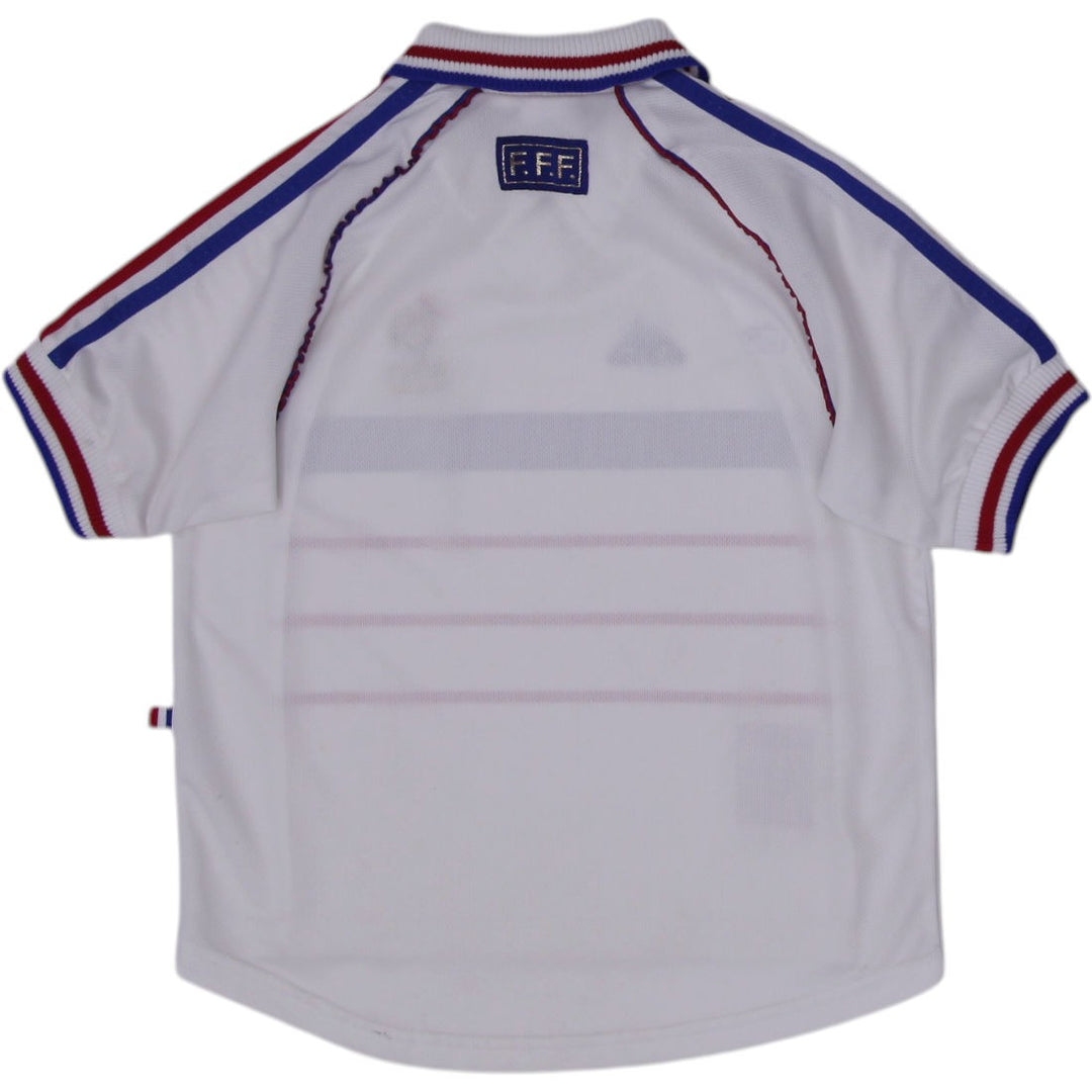 Vintage 1999-2000 Boys France Away Soccer Jersey Size 10 | Migration_Jerseys - Side View | Fashion Rerun
