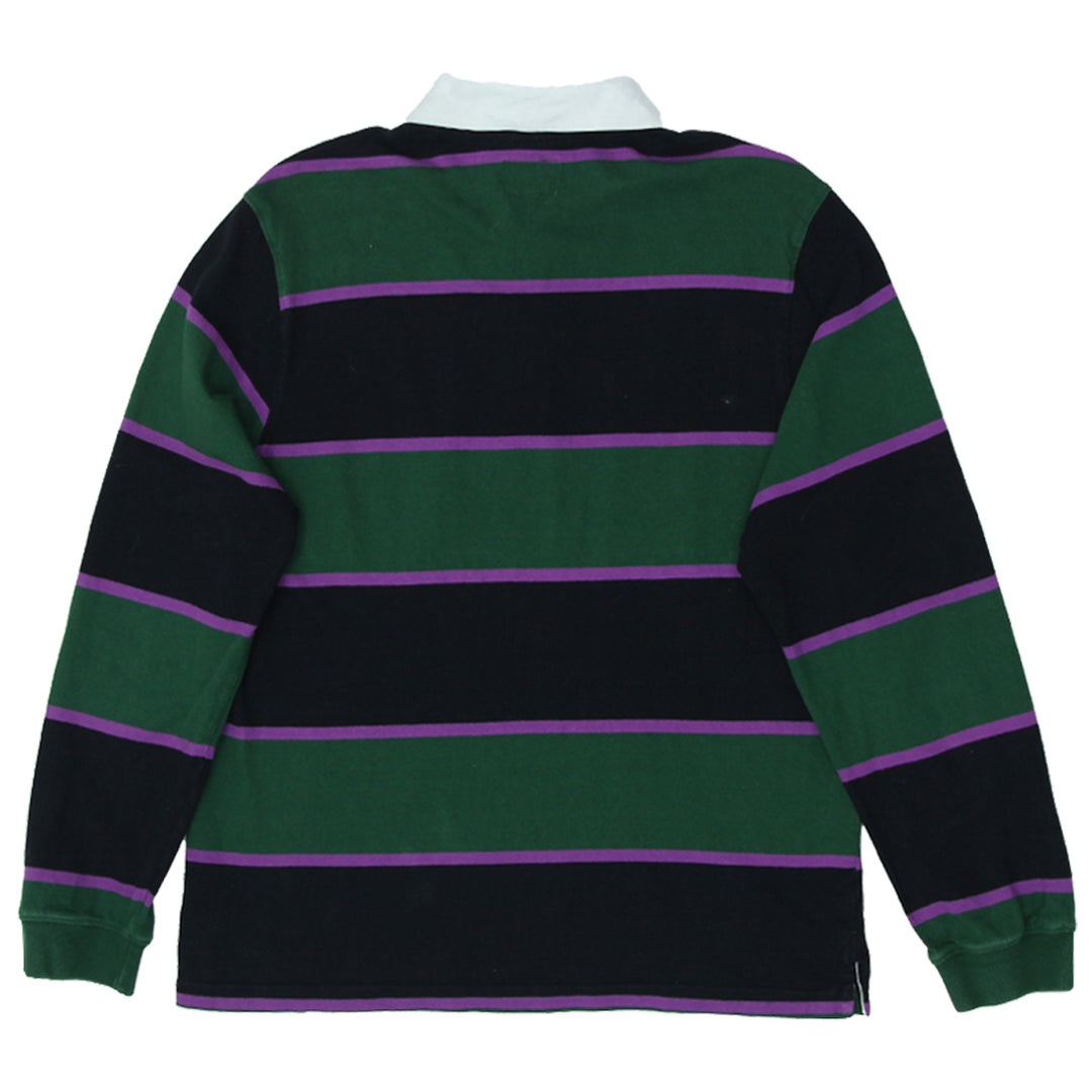 Mens Stussy Stripe Rugby Shirt - Fashion Rerun Vintage Migration_T-Shirt