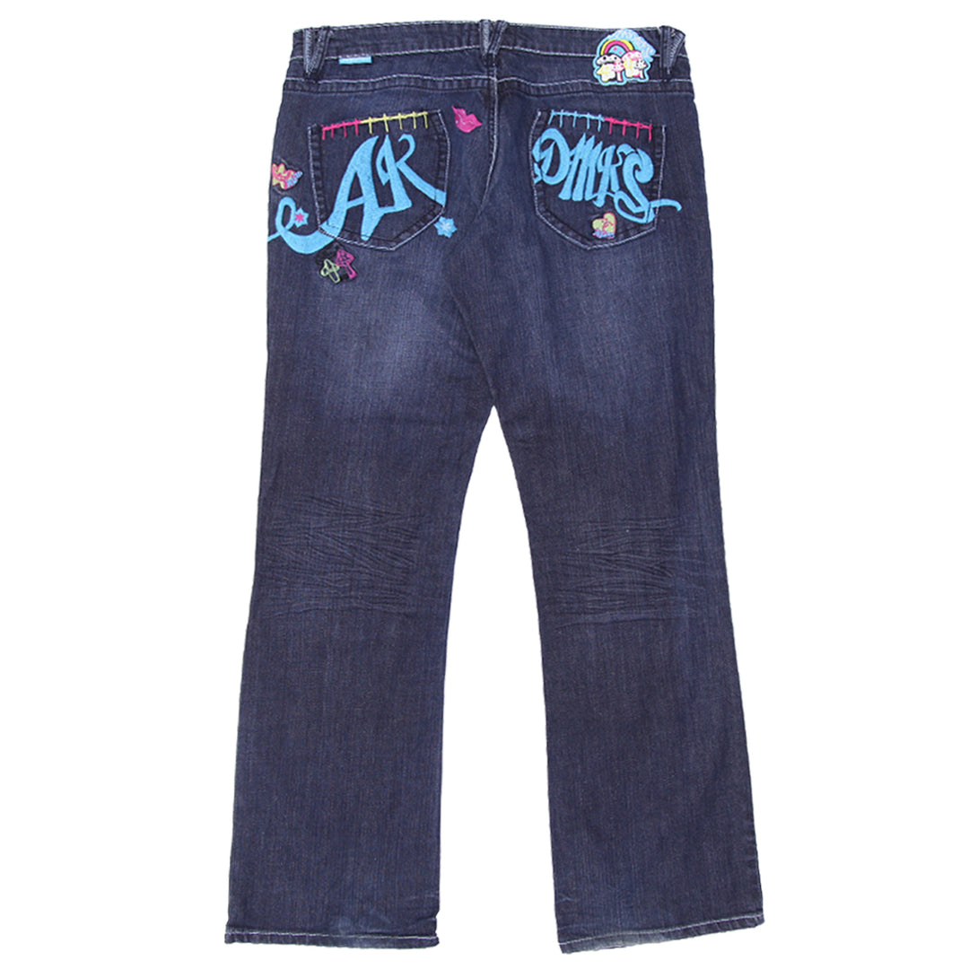 Y2K Akademiks Embroidered Low Rise Jeans - Fashion Rerun Vintage Migration_Pants