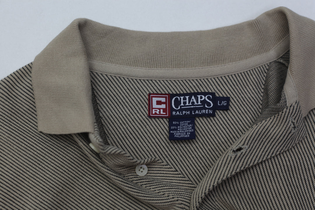 Vintage Chaps Ralph Lauren Long Sleeve Polo T-Shirt