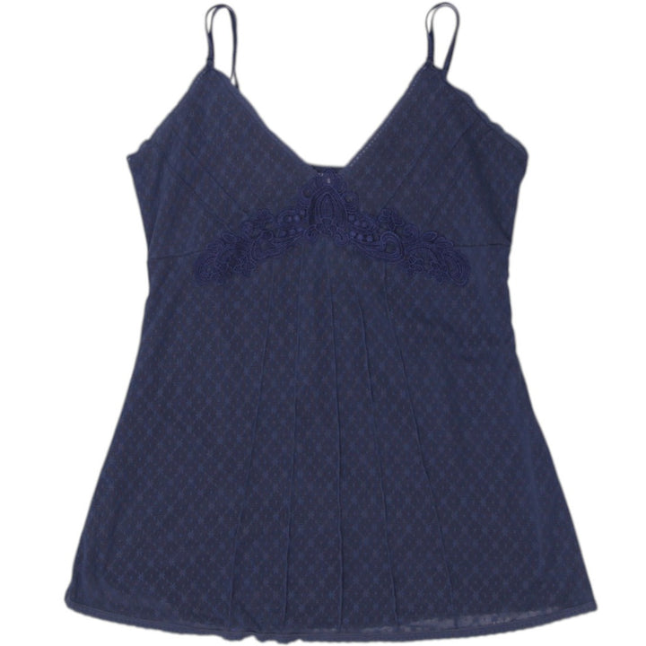 Y2K Ladies No Boundaries Navy Blue Lace Strappy Top M | Migration_Y2K Tops | Fashion Rerun