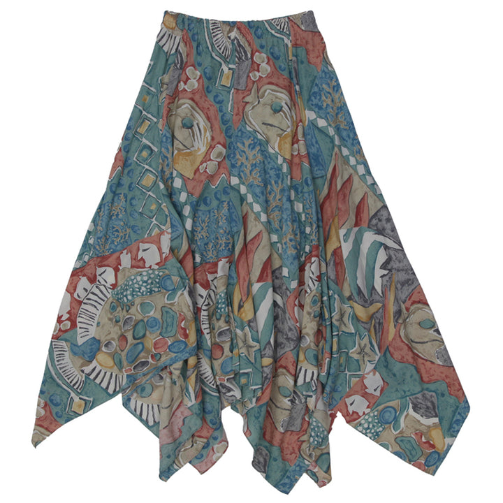 Y2K Ladies Sea Suns Hanky Multi Color Skirt - Fashion Rerun Vintage Migration_Skirt