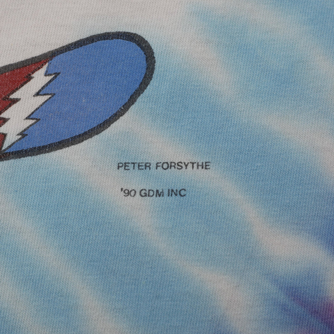 Vintage 90s Grateful Dead Snowboarding Bears Tie Dye T-Shirt Size L