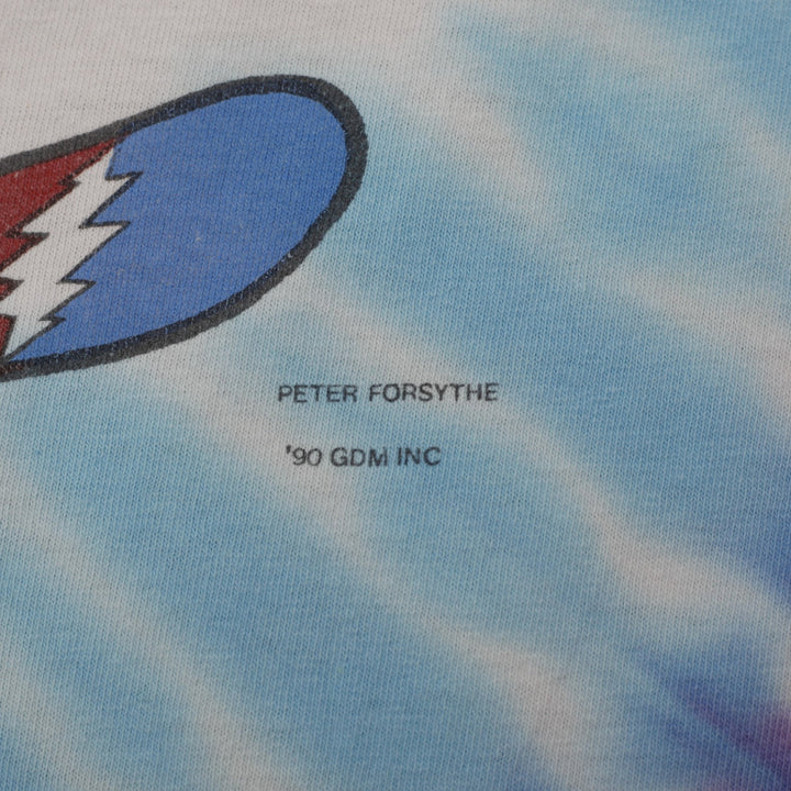 Vintage 90s Grateful Dead Snowboarding Bears Tie Dye T-Shirt Size L