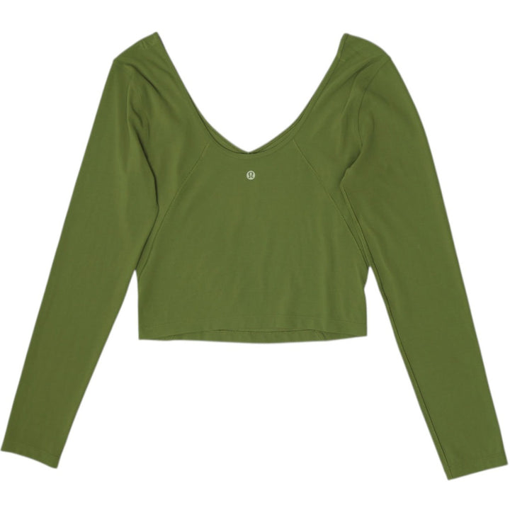 Ladies Lululemon Align Long Sleeve Cropped Nulu Top