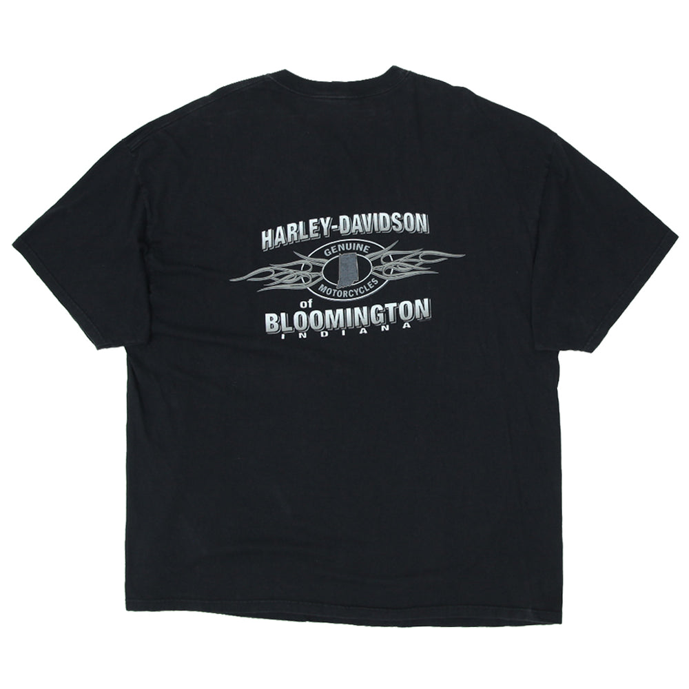 Vintage Harley Davidson "Fearless And Proud" Wolf And Eagle Graphic T-Shirt 3XL Made In USA - Fashion Rerun Vintage Migration_T-Shirt