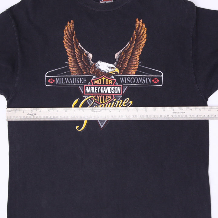 Vintage 1993 Harley Davidson Eagle Milwaukee Wisconsin T-Shirt Made in USA Sz XL