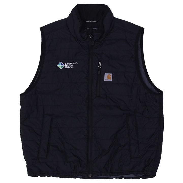 Mens Carhartt 102286 001 Quilted Plain Defender Zip Up Vest