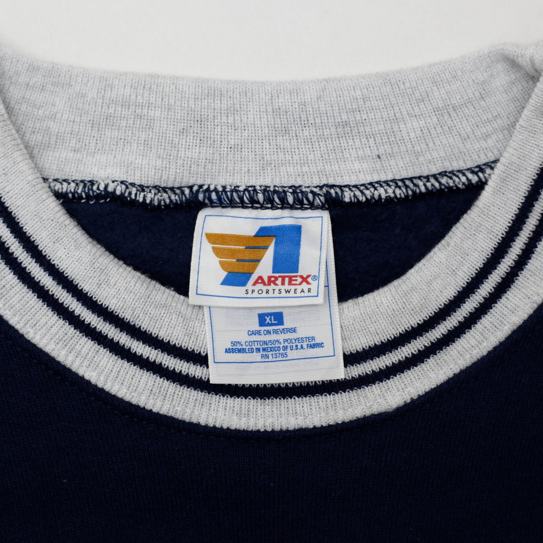 Vintage Artex Sportswear Indians Cleveland Navy Sweatshirt XL | Migration_Sweatshirt - Back View | Fashion Rerun