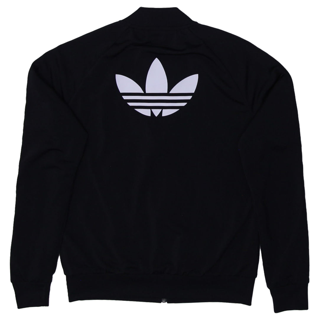 Mens Adidas 3Stripe Embroidered Full Zip Jacket