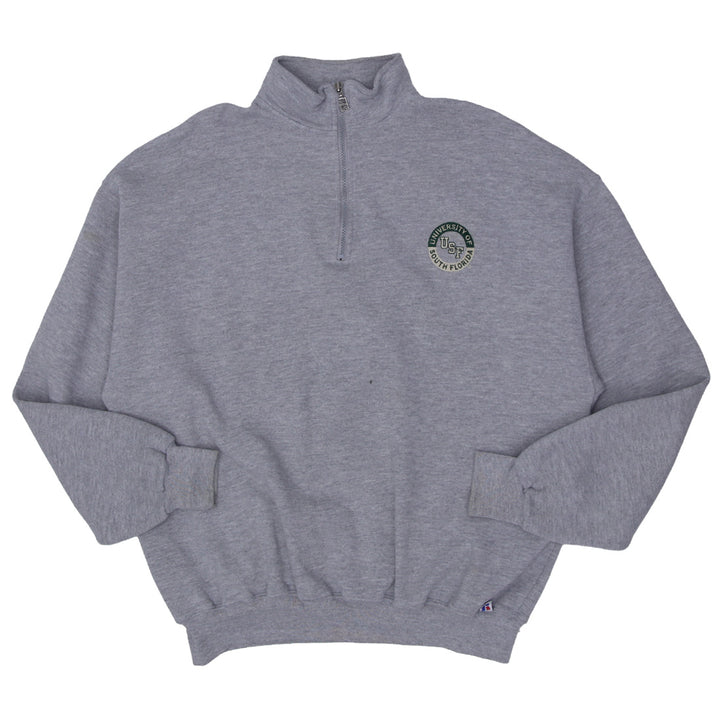 Vintage Russell Athletic University Of South Florida Quarter Zip Sweatshirt - Fashion Rerun Vintage Migration_Sweaters