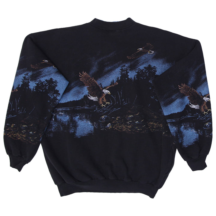 Vintage 90s Art Unlimited Sportswear Sweatshirt Eagle featuring classic oversized fit