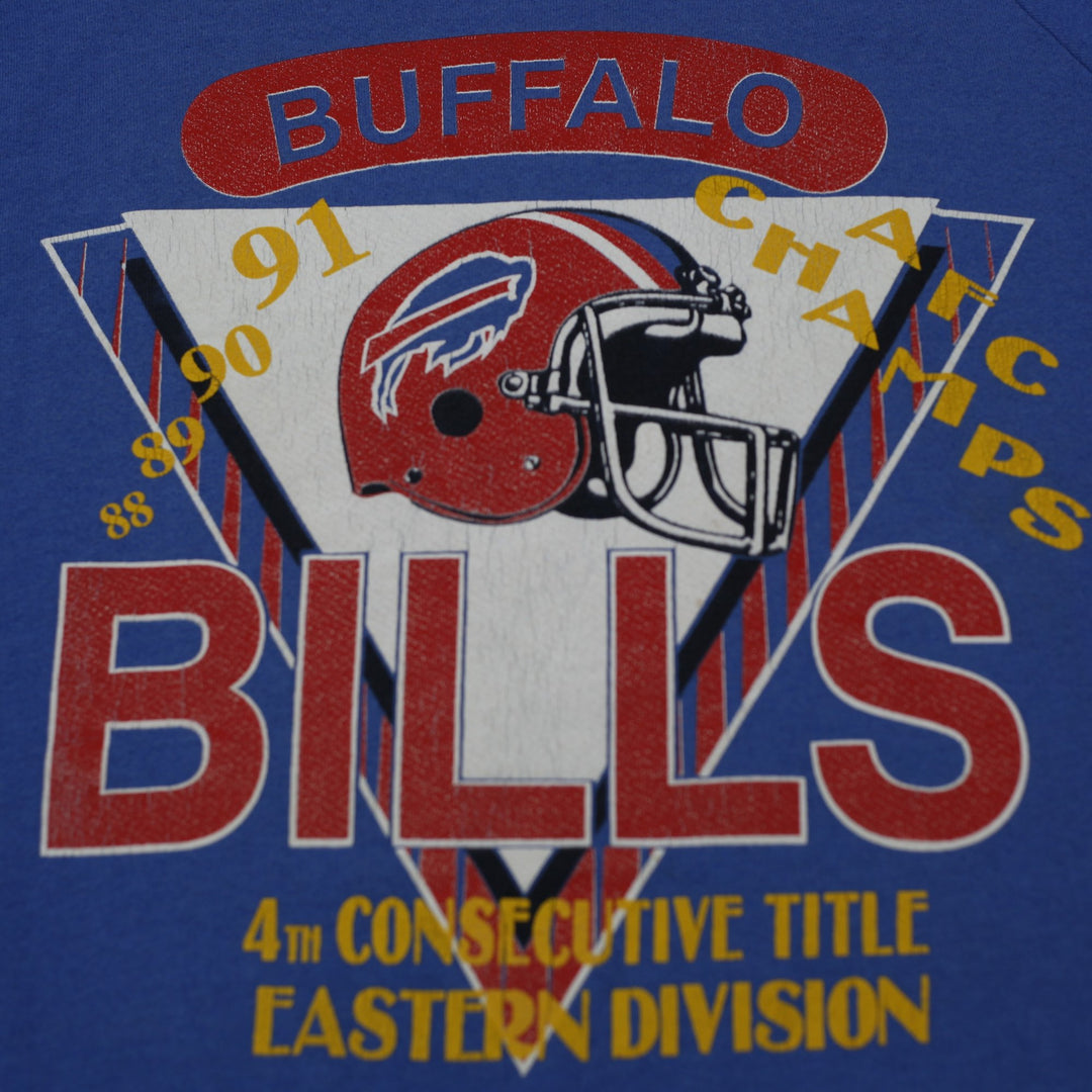 Vintage 90s Buffalo Bills NFL Crewneck Sweatshirt Size L | Migration_Sweatshirts - Detail View | Fashion Rerun