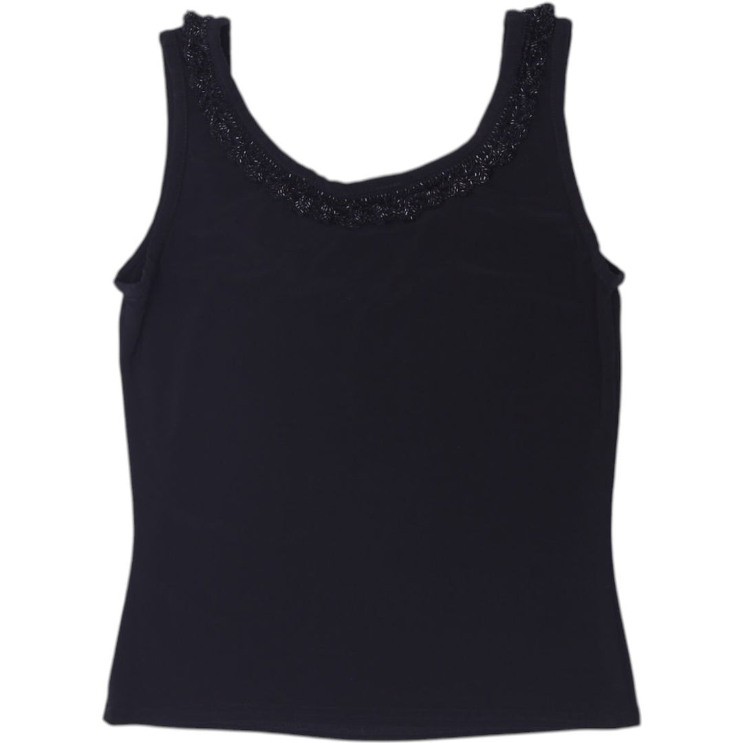 Y2K Ladies Sequined Scoop-Neck Sleeveless Tank Top