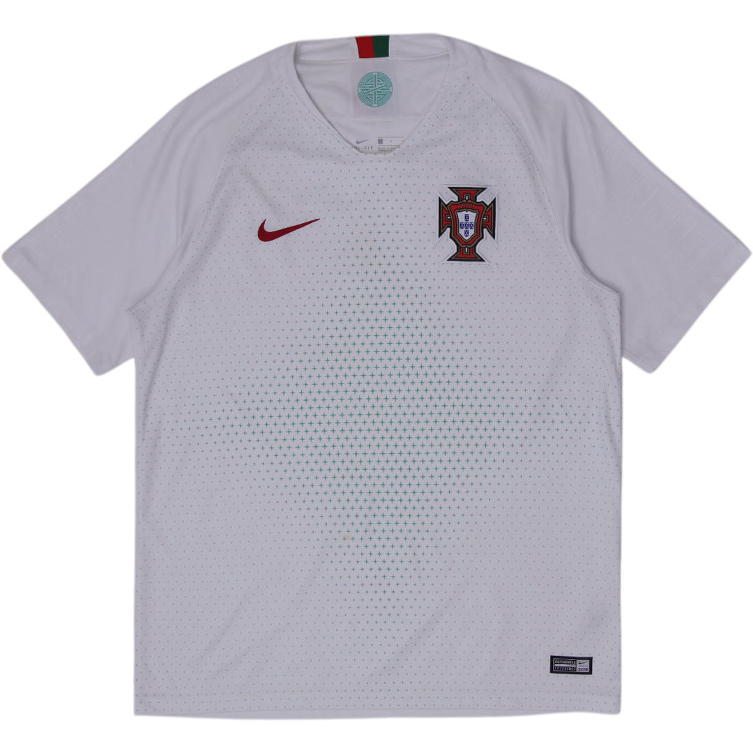 Mens Nike Portugal 2018 World Cup Away Football Shirt Jersey White Size L