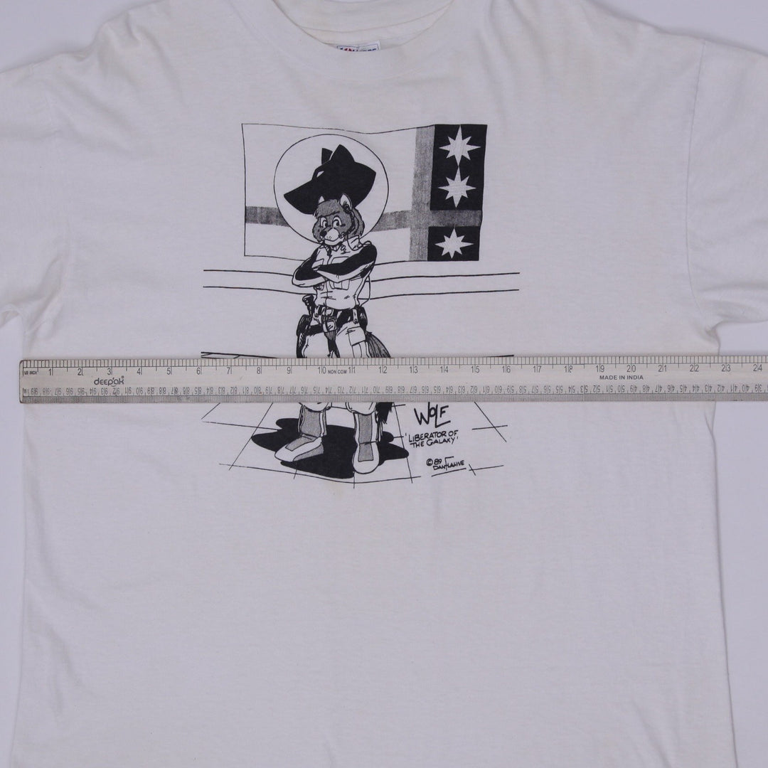 Vintage 1989 Space Wolf: Liberator of the Galaxy Graphic T-Shirt USA XL