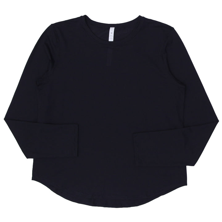 Ladies Black Lululemon Long Sleeve Sports T-Shirt