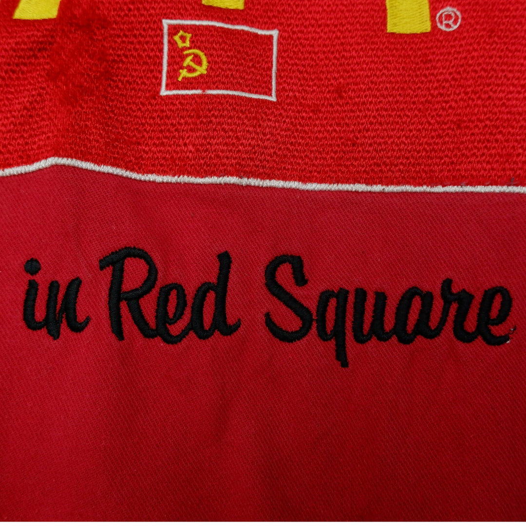 Vintage Mens Club 545 McDonald's Sweatshirt Red Logo Graphic
