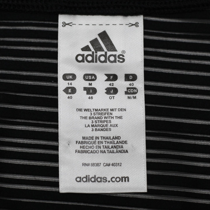 Ladies Adidas Climalite T-Shirt Black Moisture Wicking Activewear Size M