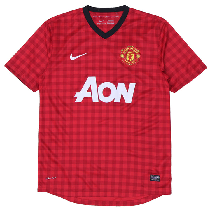 Mens Nike Manchester United Red Short Sleeve Football Shirt 2012/13 Home Jersey