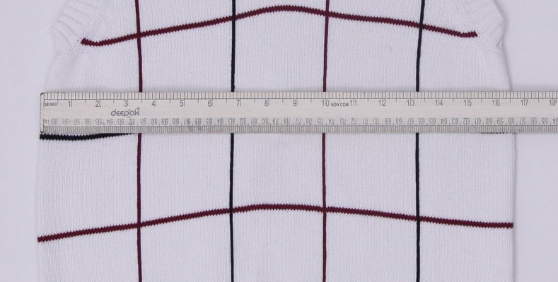 Vintage Youth Boys Polo By Ralph Lauren Vest White Checkered Knit