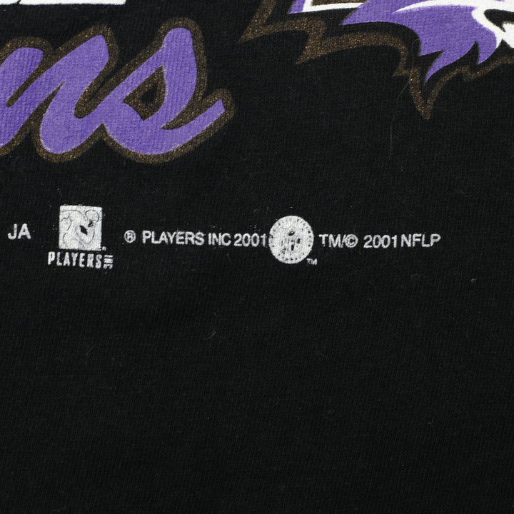 Vintage 2001 All Sport Ray Lewis Baltimore Ravens AFC Champions Black T-Shirt XL | Migration_T-Shirts - Detai | Fashion Rerun