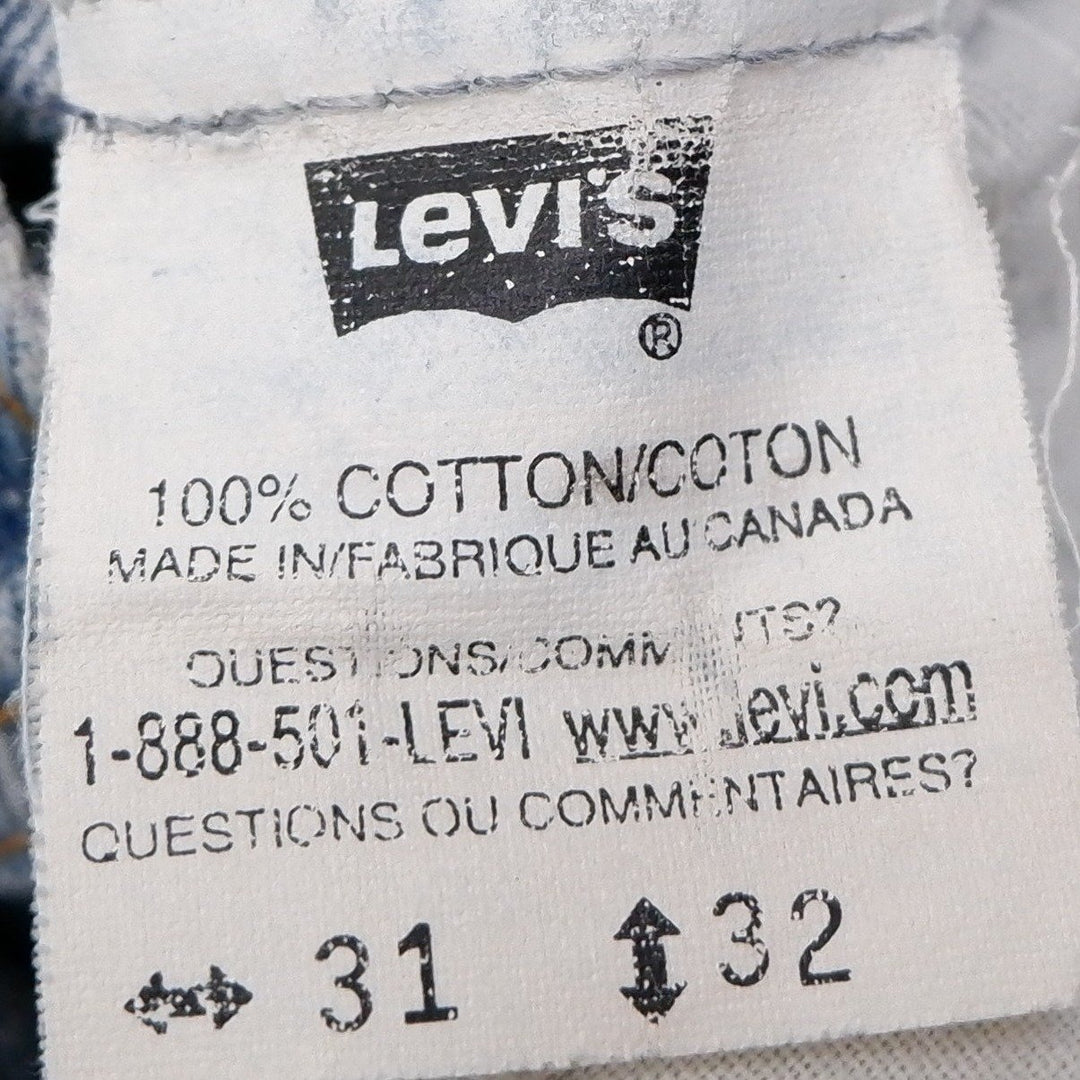 Vintage Mens Levis Blue Jeans Straight Leg Denim