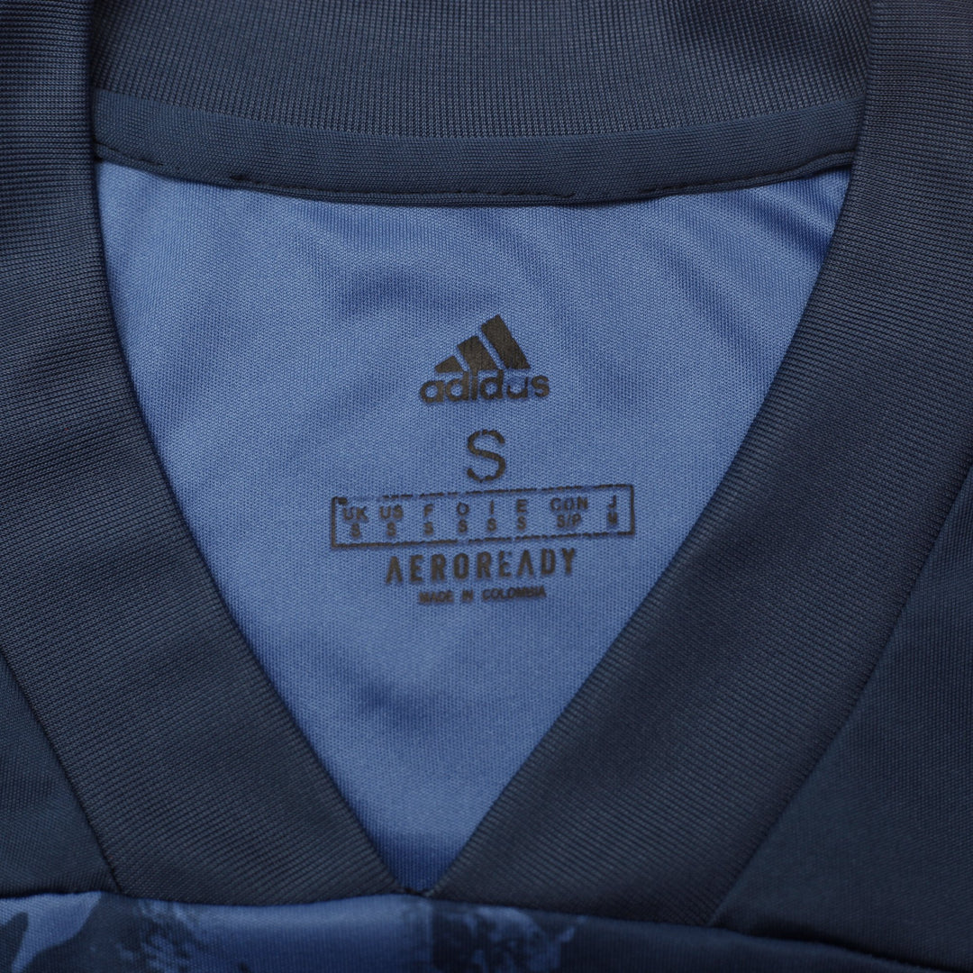 Mens Adidas Colombia 2020-21 Away Football Jersey Blue Camo Size S