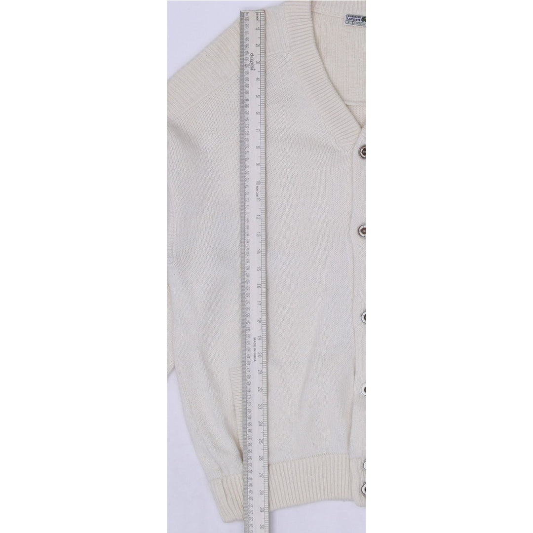 Vintage Chemise Lacoste Knit Button Up Cardigan Sweater