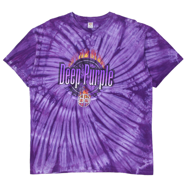 Mens Deep Purple Band Tie Dye Tour 2024 T-Shirt